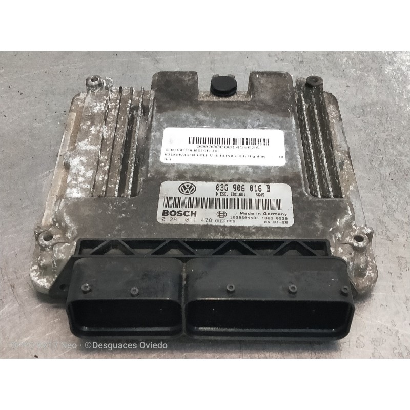 Recambio de centralita motor uce para volkswagen golf v berlina (1k1) highline referencia OEM IAM 03G906016B 0281011478 1039S044