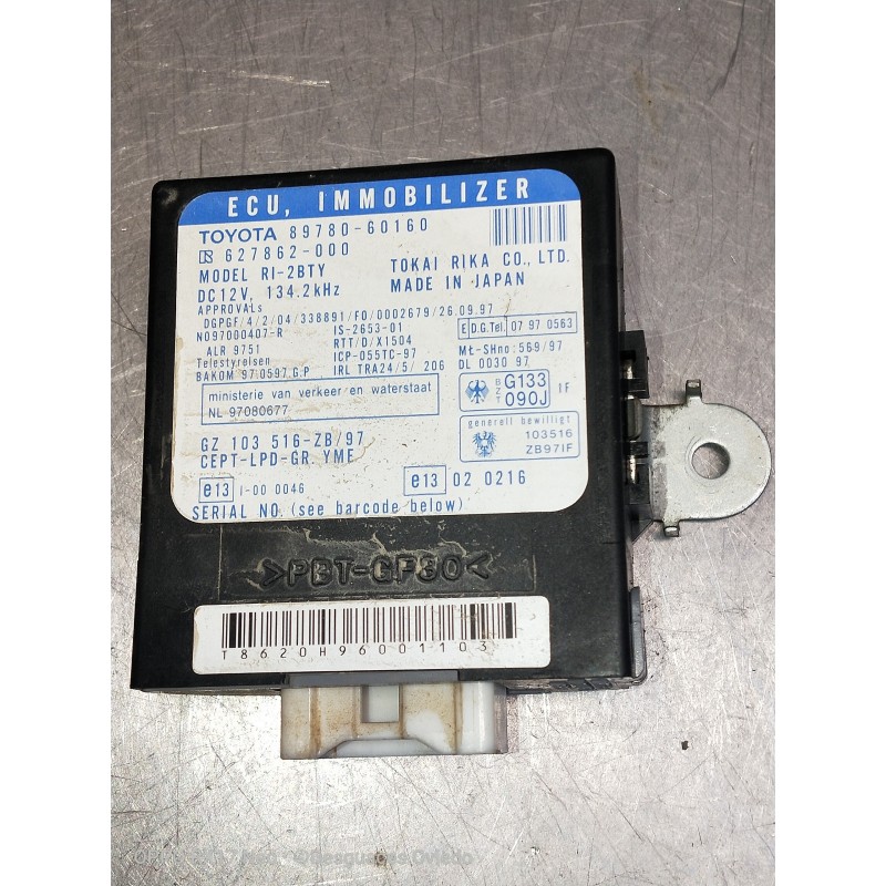 Recambio de modulo electronico para toyota land cruiser (j9) td vx (3-ptas.) (kzj90) referencia OEM IAM 8978060160 627862000 