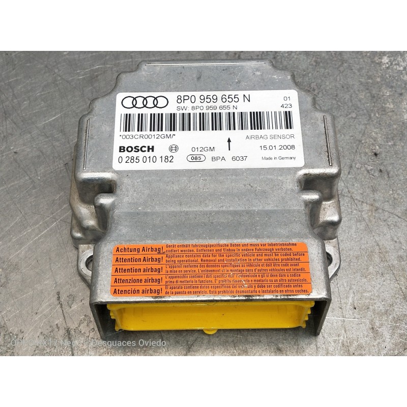 Recambio de centralita airbag para audi s3 (8p) 2.0 tfsi referencia OEM IAM 8P0959655N 0285010182 