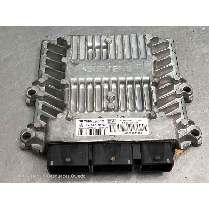 Recambio de centralita motor uce para peugeot 407 2.0 16v hdi fap cat (rhr / dw10bted4) referencia OEM IAM 5WS40167DT SW96560612