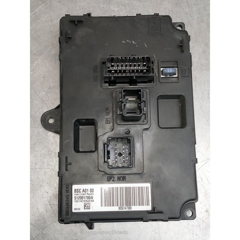 Recambio de caja reles / fusibles para citroen c5 berlina lx (e) referencia OEM IAM 9656147980 BSCA0100 S120017004I