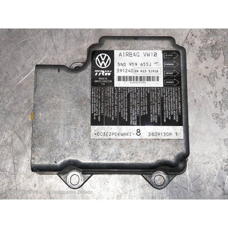 Recambio de centralita airbag para volkswagen tiguan (5n1) advance referencia OEM IAM 5N0959655J 391240 