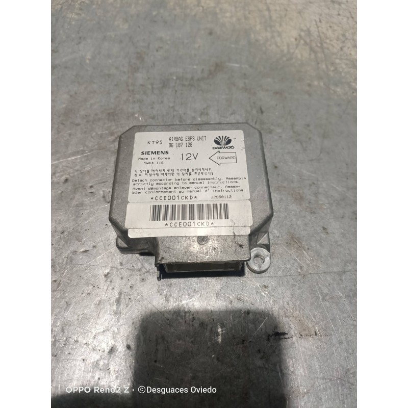 Recambio de centralita airbag para daewoo nexia gl referencia OEM IAM 96187128  