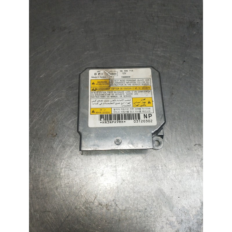 Recambio de centralita airbag para daewoo nubira berlina referencia OEM IAM 96406716  