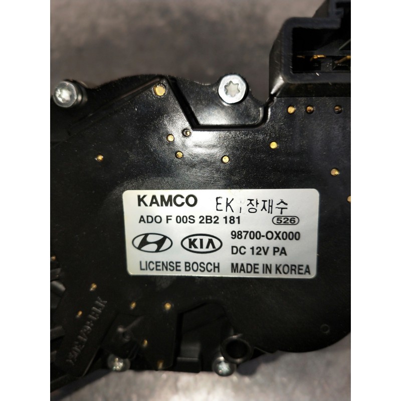 Recambio de motor limpia trasero para hyundai i10 referencia OEM IAM F00S2B2181 987000X000 