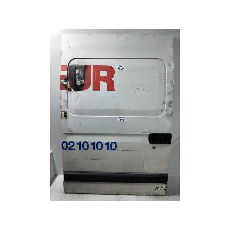 Recambio de puerta lateral corredera derecha para nissan interstar mod. 04 (x70) 2.5 dci diesel cat referencia OEM IAM CIEGA  