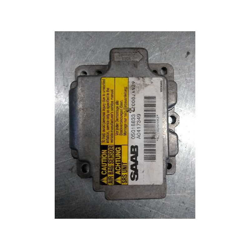 Recambio de centralita airbag para saab 9-3 berlina 2.0 t sek referencia OEM IAM 5018833 A0417349 2000JAN29