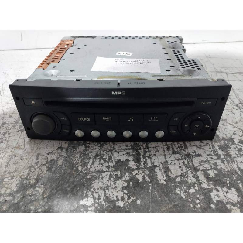 Recambio de sistema audio / radio cd para citroën c3 1.1 audace referencia OEM IAM 96643696XT00 SIEMENS 