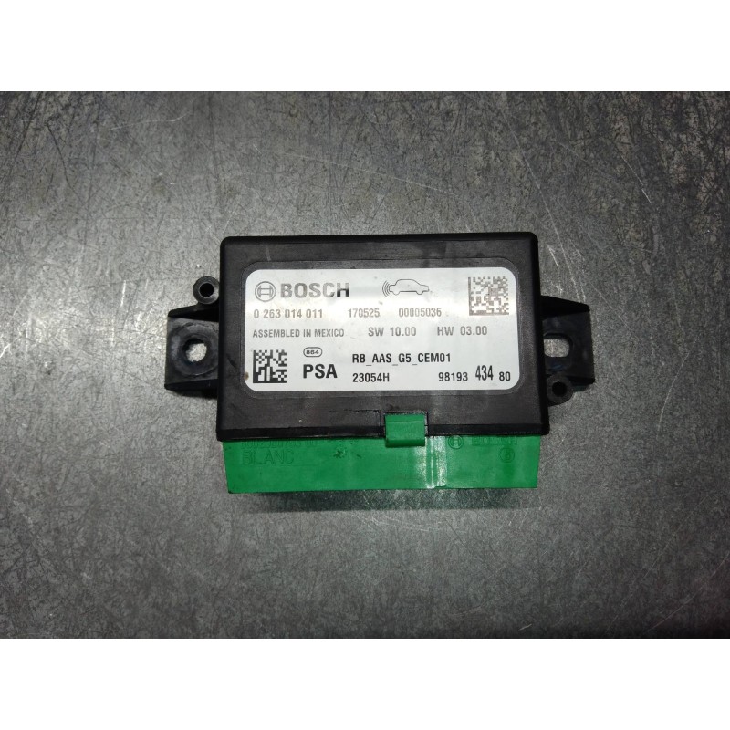 Recambio de modulo electronico para peugeot 2008 (--.2013) 1.2 16v vti referencia OEM IAM 0263014011 9819343480 