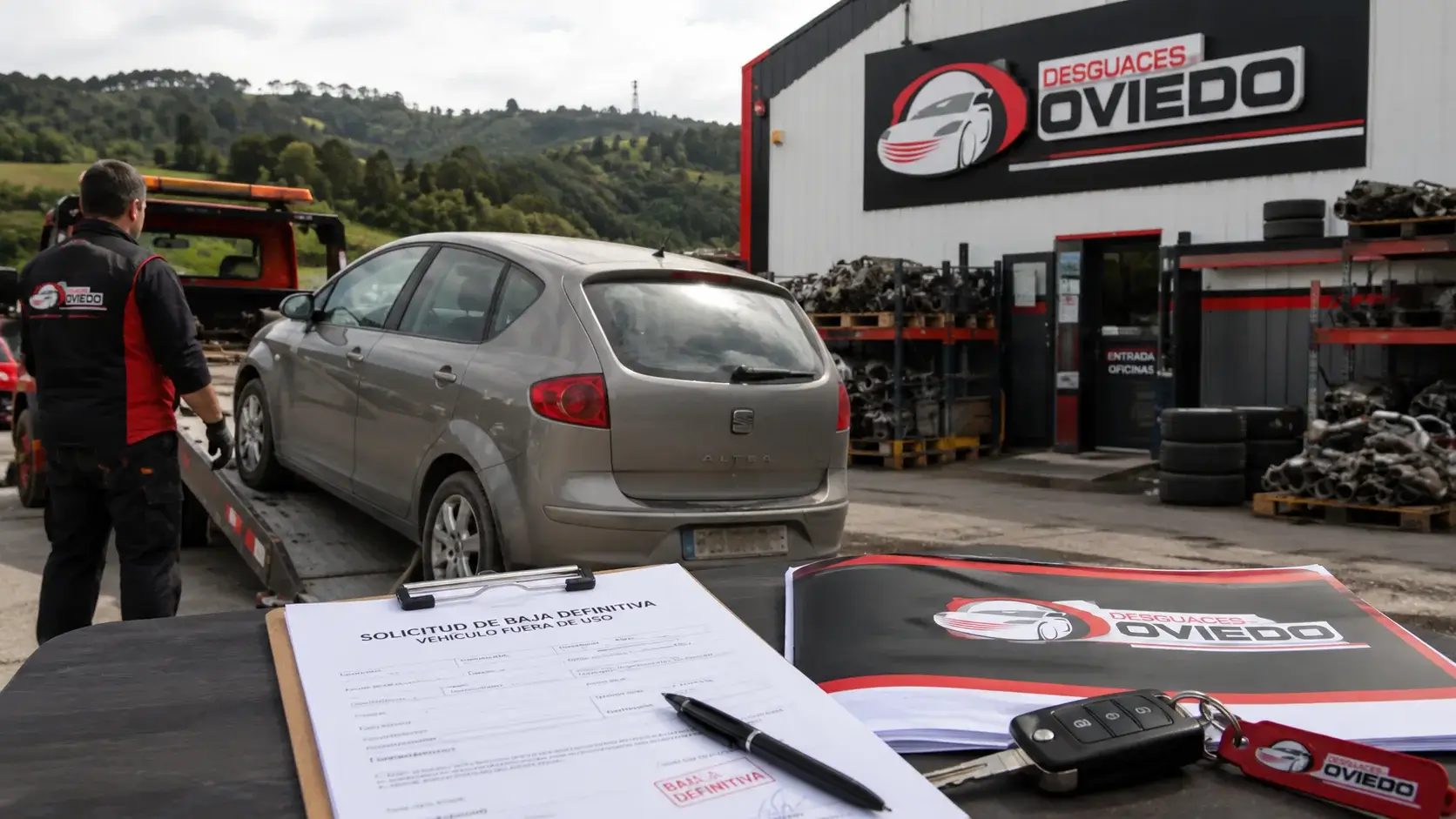 Cómo dar de baja definitiva un coche en Asturias y llevarlo al desguace