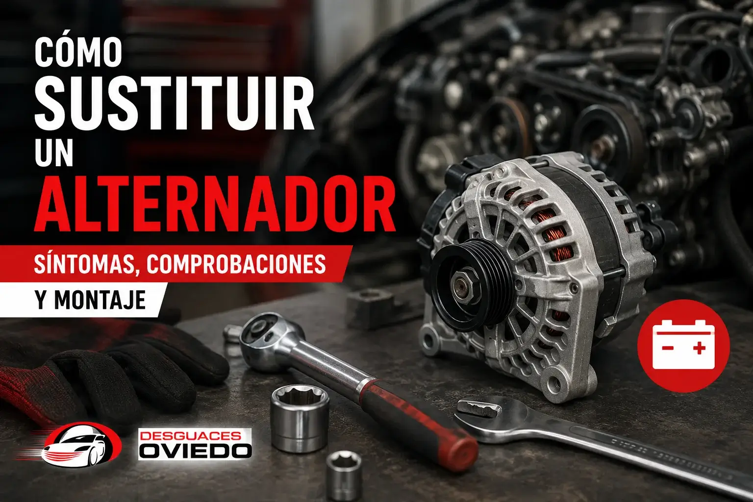Cómo sustituir un alternador: síntomas, comprobaciones y montaje